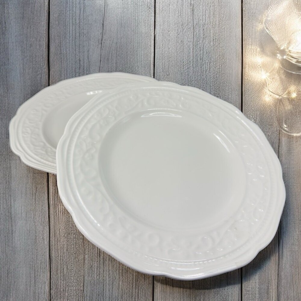 Mikasa American Countryside 8.25”Across Round Dish Plate Set 2 New With Sticker